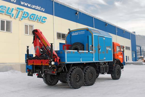 Фургон Камаз ПАРМ с краном-манипулятором Palfinger PK-8500