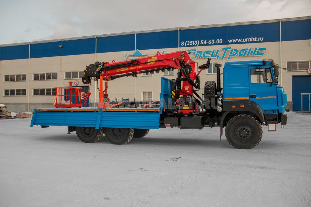 Бортовой с КМУ ИТ-200 (тросовый) Урал 4320-4972-82Е5