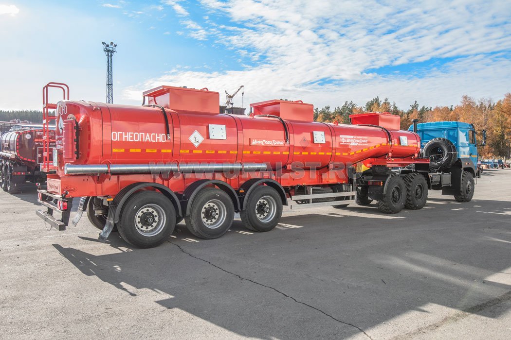 Полуприцеп цистерна ППЦ 28-32-3НУ УСТ 9465 рамная, насос, пневмоподвеска УСТ
