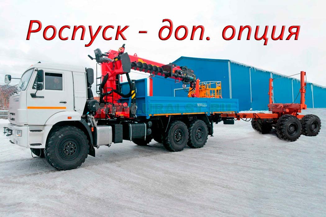Бортовой автомобиль Камаз 43118-10 с КМУ ИТ-200 и Роспуском лесовозным-доп. опция