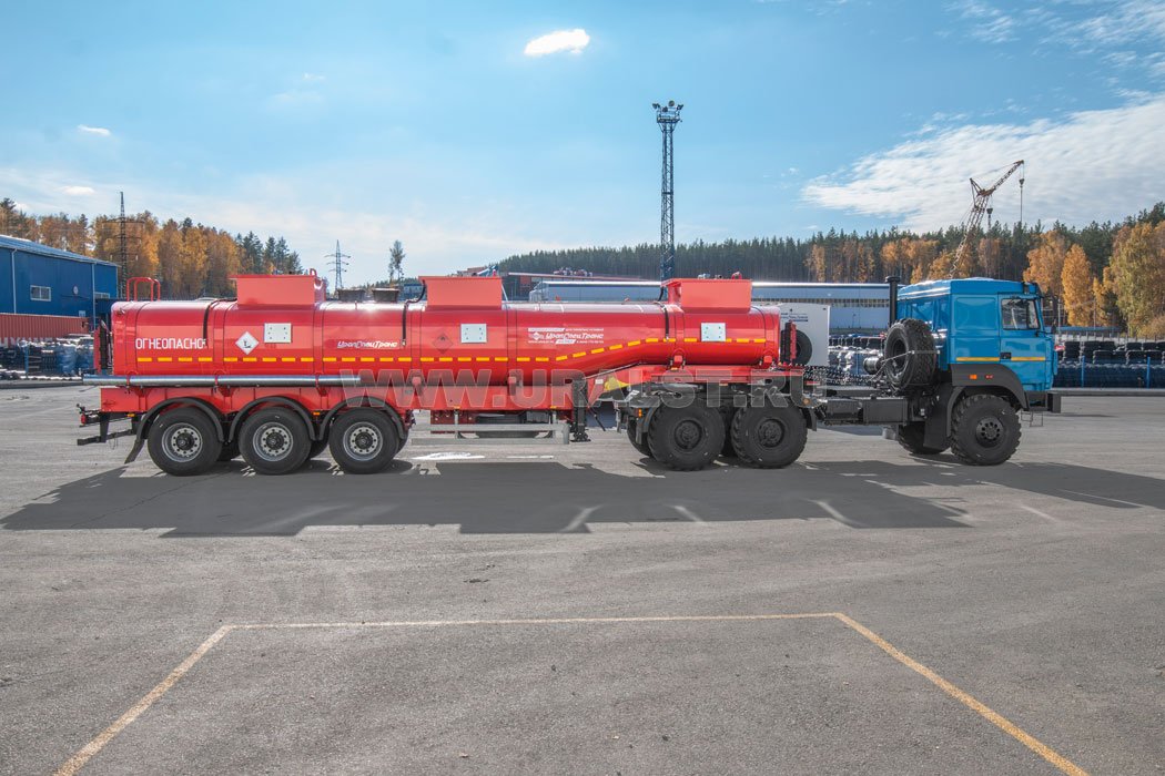 Полуприцеп цистерна ППЦ 28-32-3НУ УСТ 9465 рамная, насос, пневмоподвеска УСТ