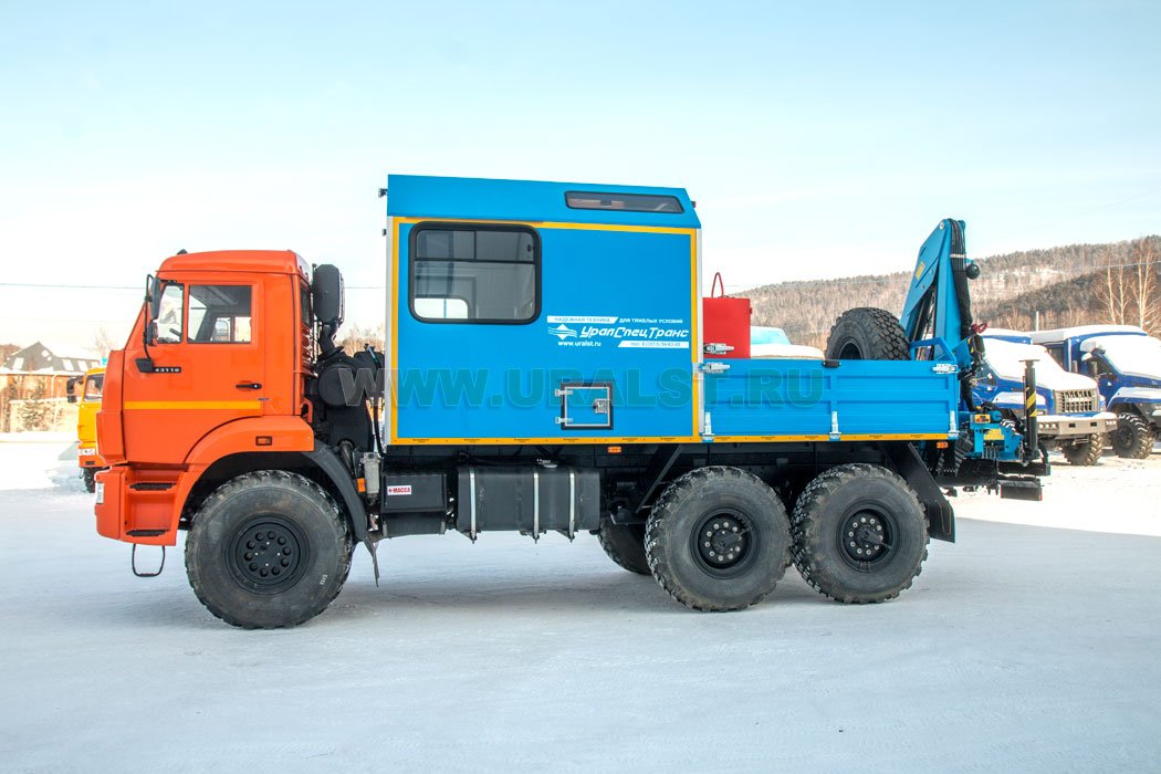 Камаз АРОК 43118 с краном-манипулятором ИМ-55