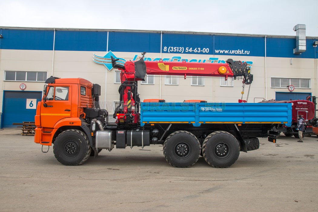  Бортовой автомобиль с КМУ ИТ-150 (тросовый) УСТ 54531J Камаз 43118-3027-50