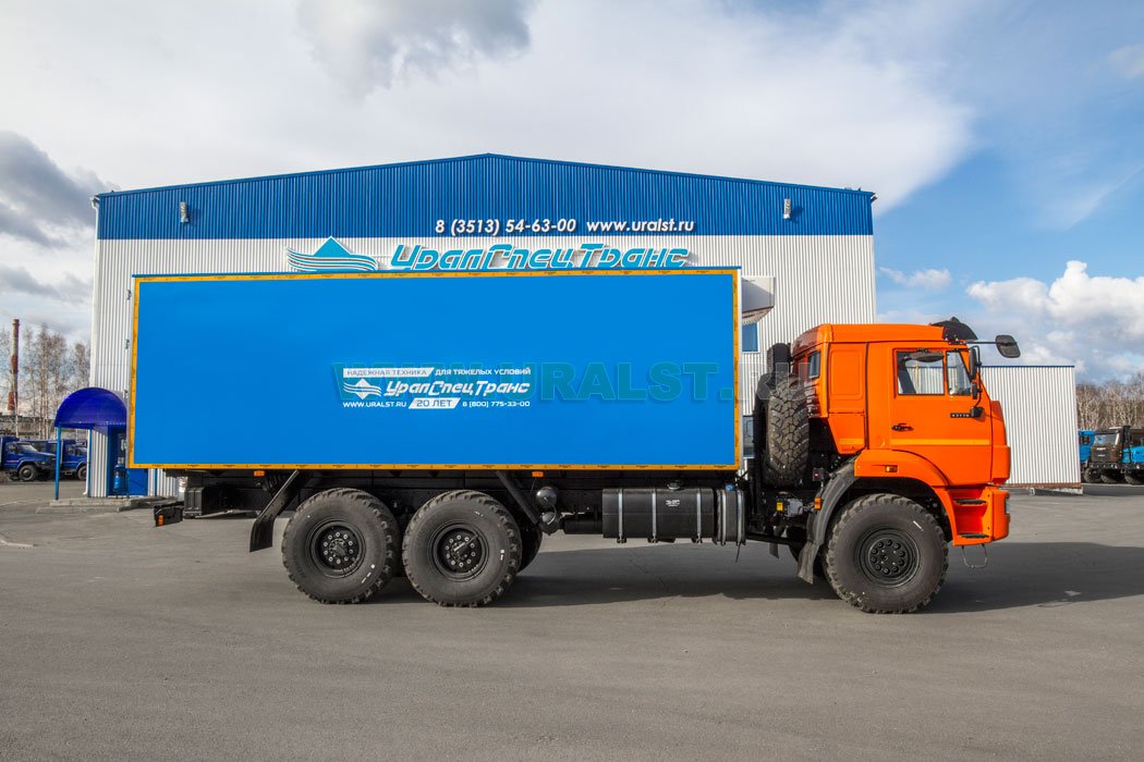 Изотермический фургон с КУ УСТ 54535В Камаз 43118-50 сп. м.