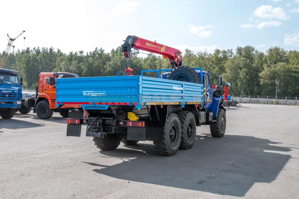 Бортовой автомобиль с КМУ ИТ-120 (тросовый) УСТ 5453 Урал 5557-72Е5