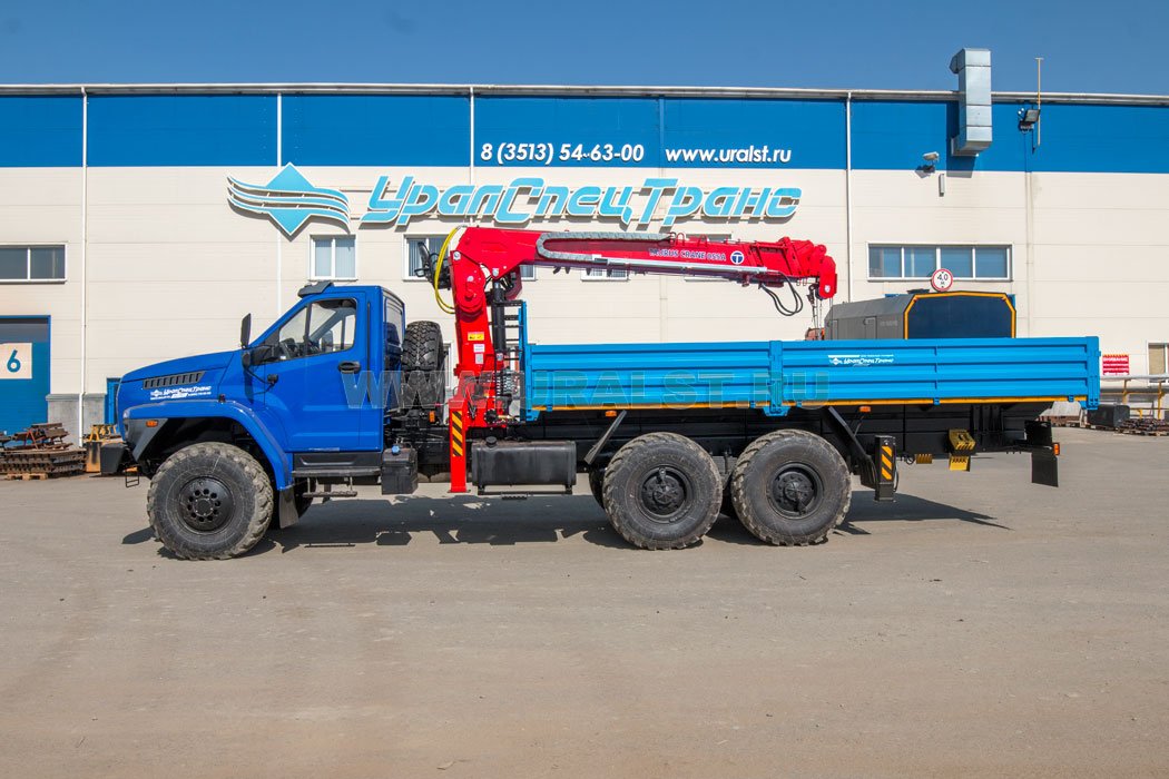 Автомобиль бортовой с КМУ TAURUS 055А (тросовый) с буром 54532Е Урал NEXT 4320-72Е5Г38