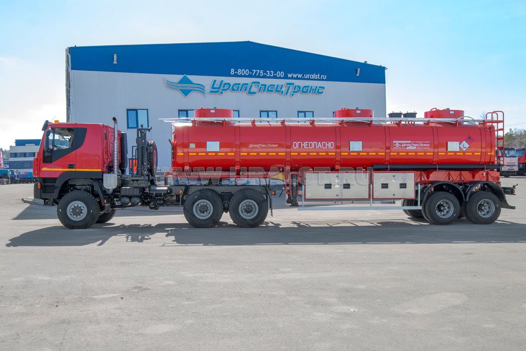 Полуприцеп цистерна ППЦ 35П-24Д-3 + Тягач АМТ N.V. 632910 (6х6)