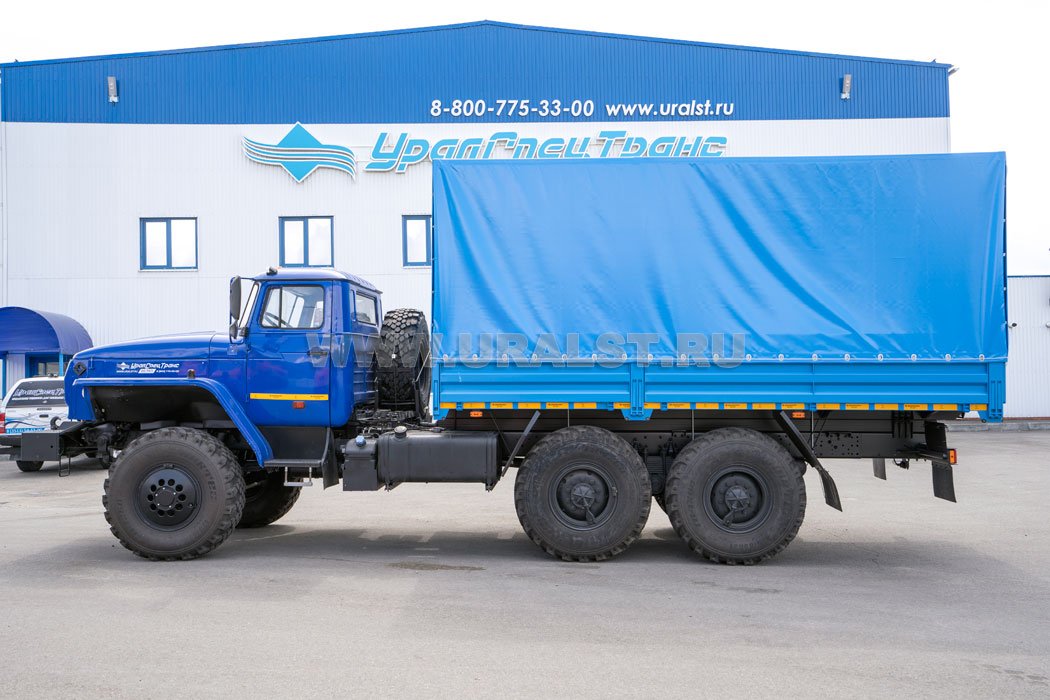 Бортовой автомобиль Урал М УСТ 5453 5557-72Е5, тент
