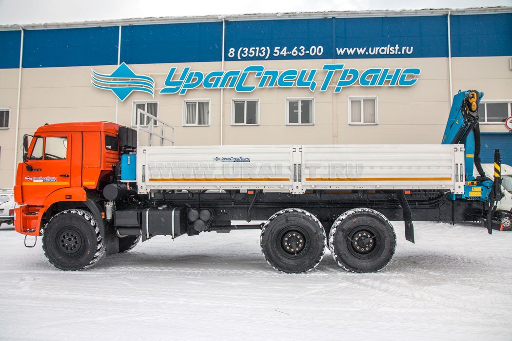 Бортовой автомобиль Камаз с КМУ ИМ-95