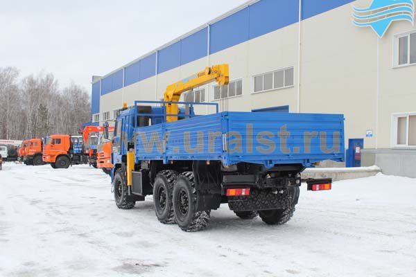 Камаз бортовой с краном манипулятором