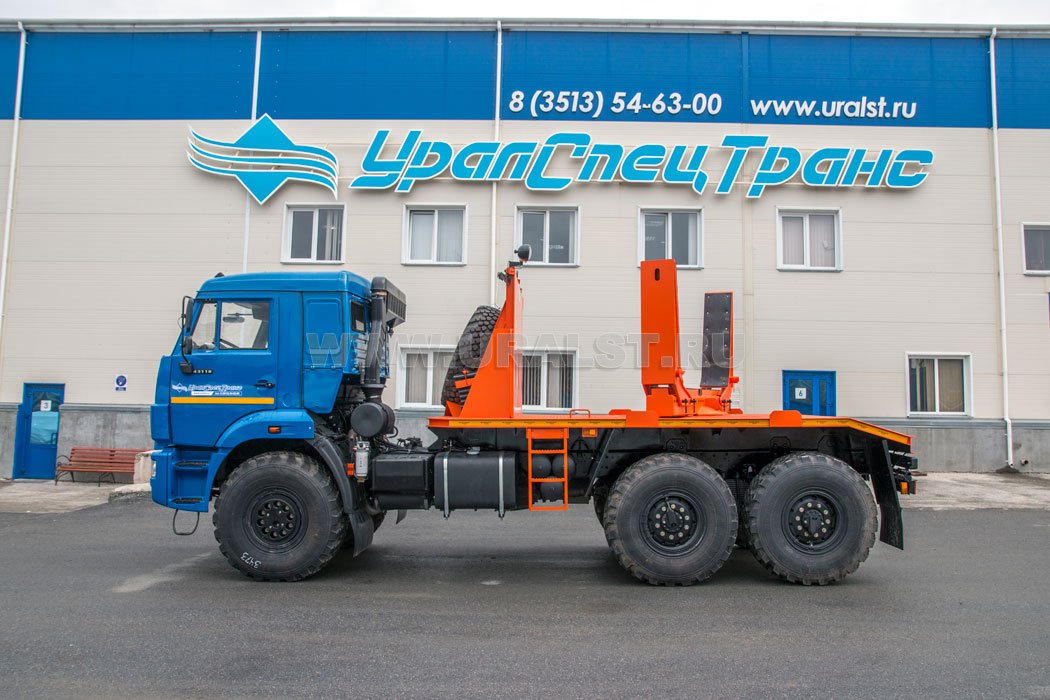 Трубовоз на шасси Камаз