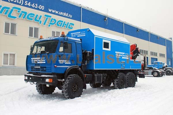 Фургон Камаз ПАРМ с краном-манипулятором Palfinger PK-15500