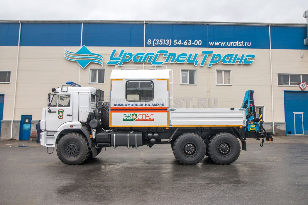 Грузопассажирский автомобиль на шасси Камаз 43118-46 с КМУ ИМ-55