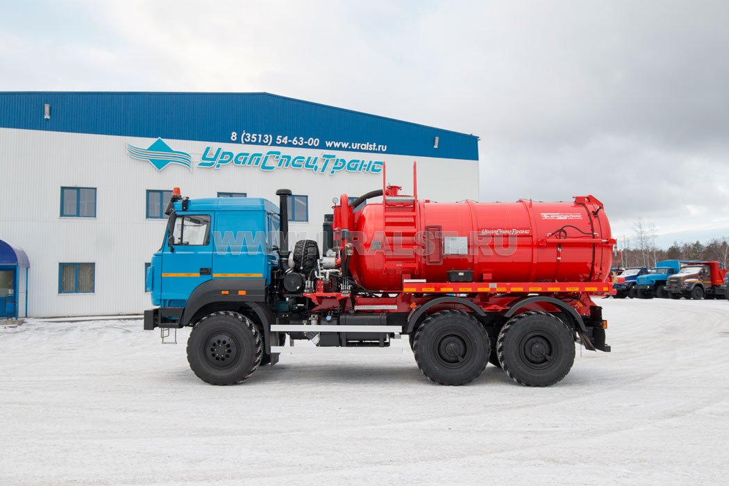 Автоцистерна вакуумная АКНС-10-ОД PVT-200 УСТ 5453 Урал 5557-80, сп.м 
