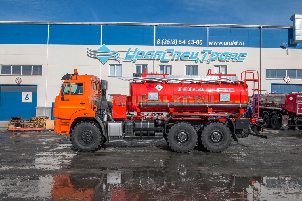 Автотопливозаправщик АТЗ-11-2 УСТ 5453 Камаз 43118-50 два УВТ-25 доработка под ДОПОГ