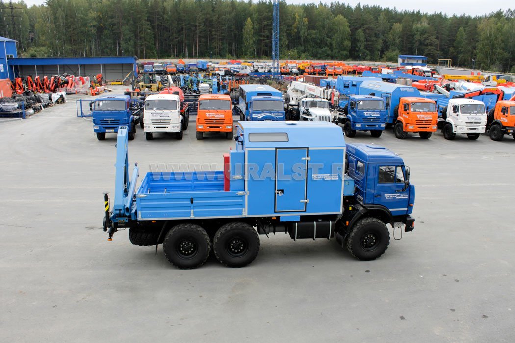 Агрегат наземного ремонта водоводов Камаз 43118 с КМУ ИМ-55