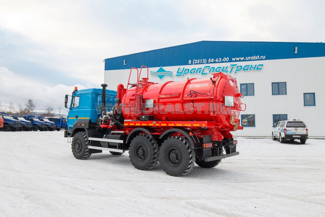 Автоцистерна вакуумная АКНС-10-ОД PVT-200 УСТ 5453 Урал 5557-80, сп.м 