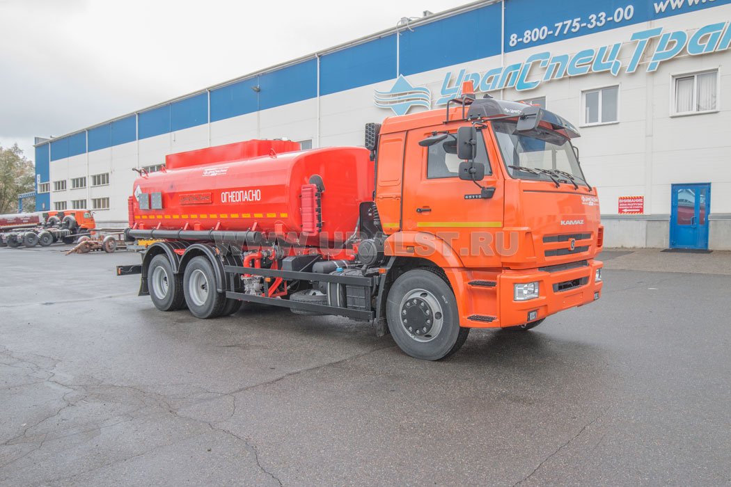 Автоцистерна для ГСМ АЦ-15-2 УСТ 5453 Камаз 65115-50 доработка под ДОПОГ