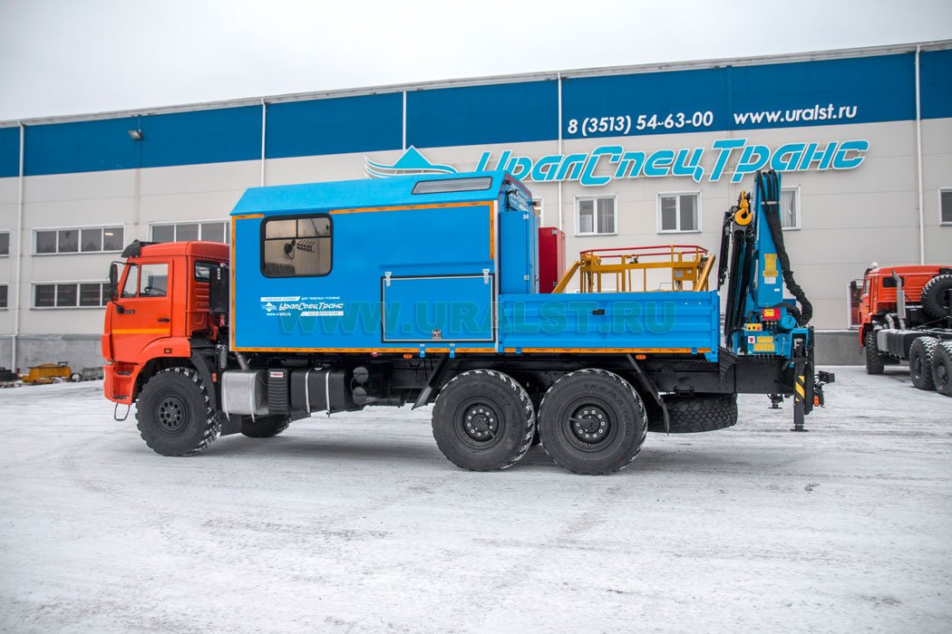 ПАРМ УСТ 54535В с КМУ ИМ-150  Камаз 43118-3027-50