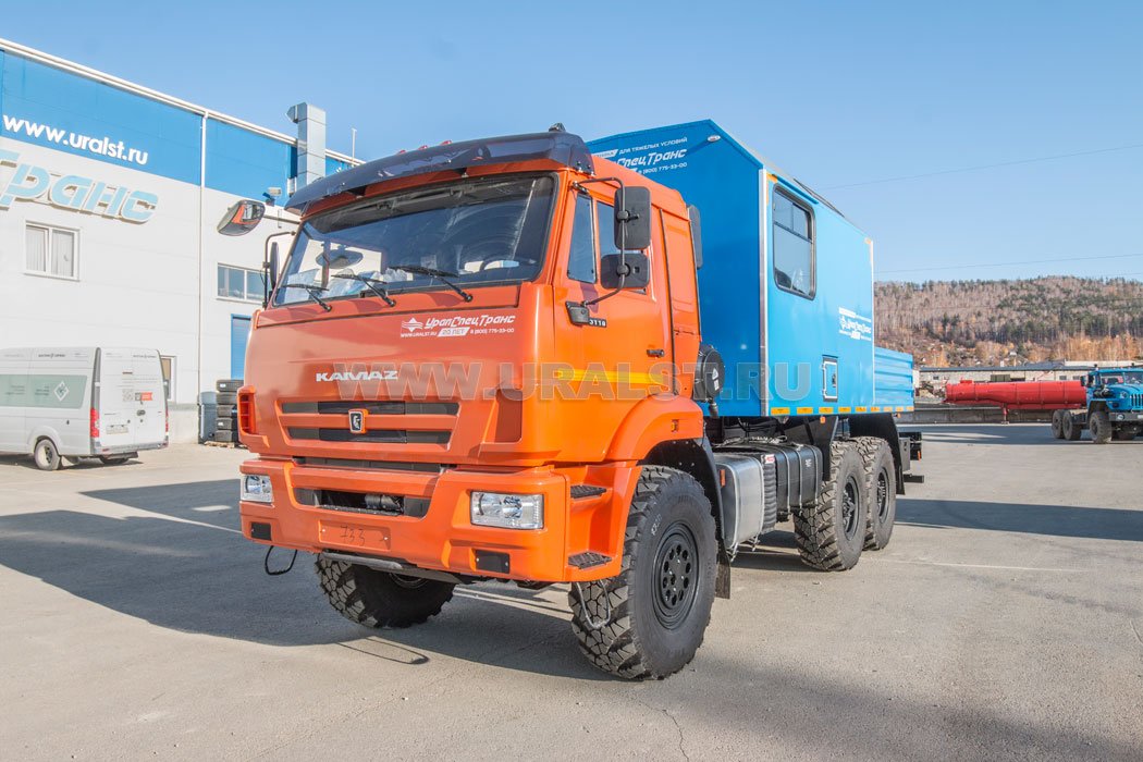 Автофургон АРОК с КМУ ИМ-20 УСТ 5453 Камаз 43118-50 сп.м