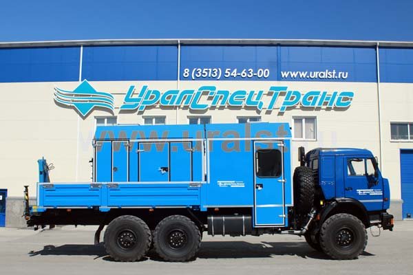 Фургон Камаз АРС с краном манипулятором