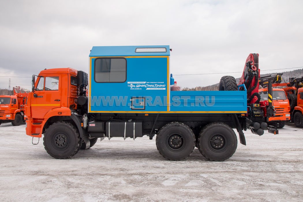 Мобильная ремонтная мастерская АРОК с КМУ ИМ-150N УСТ Камаз 43118