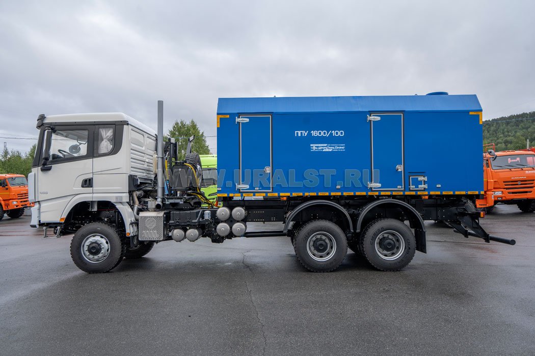 Передвижная парогенераторная установка ППУ 1600/100  УСТ 5453 SHACMAN SX32586V385 6х6, база 4575мм насос Kopper Pumps