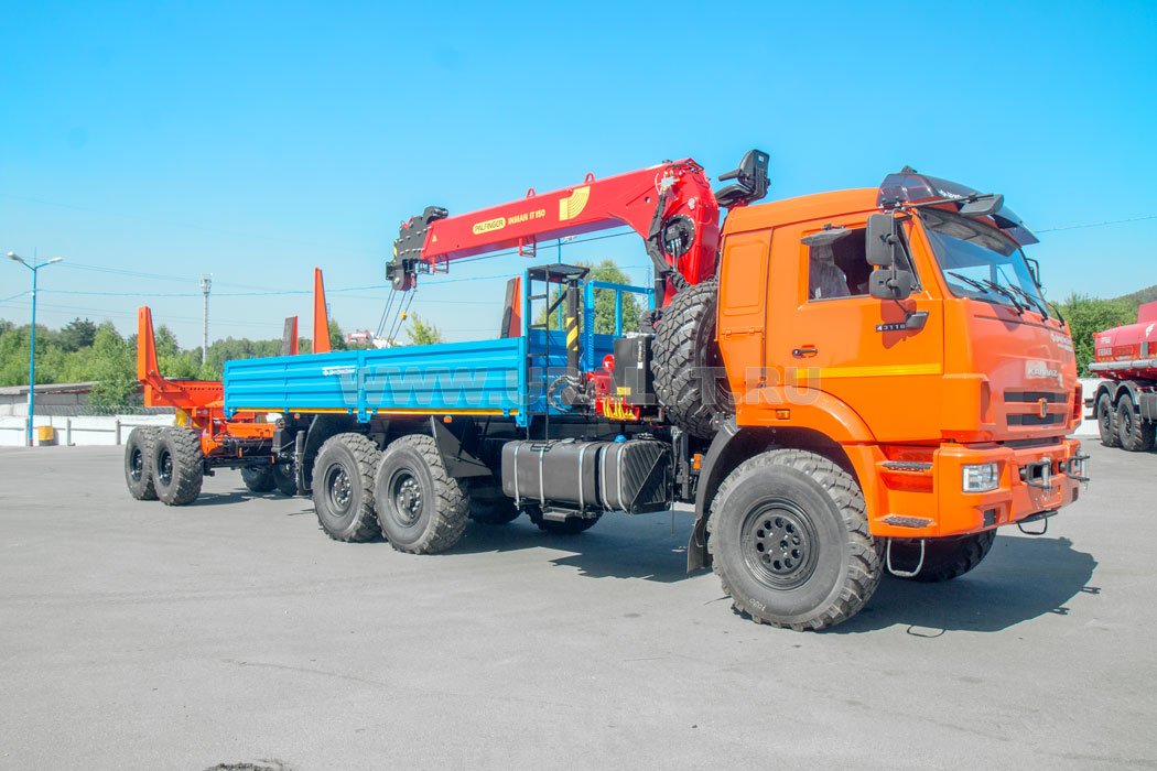  Бортовой поворотным ТПВ коником с КМУ ИТ-150 (тросовый) УСТ 54531J Камаз 43118-3027-50