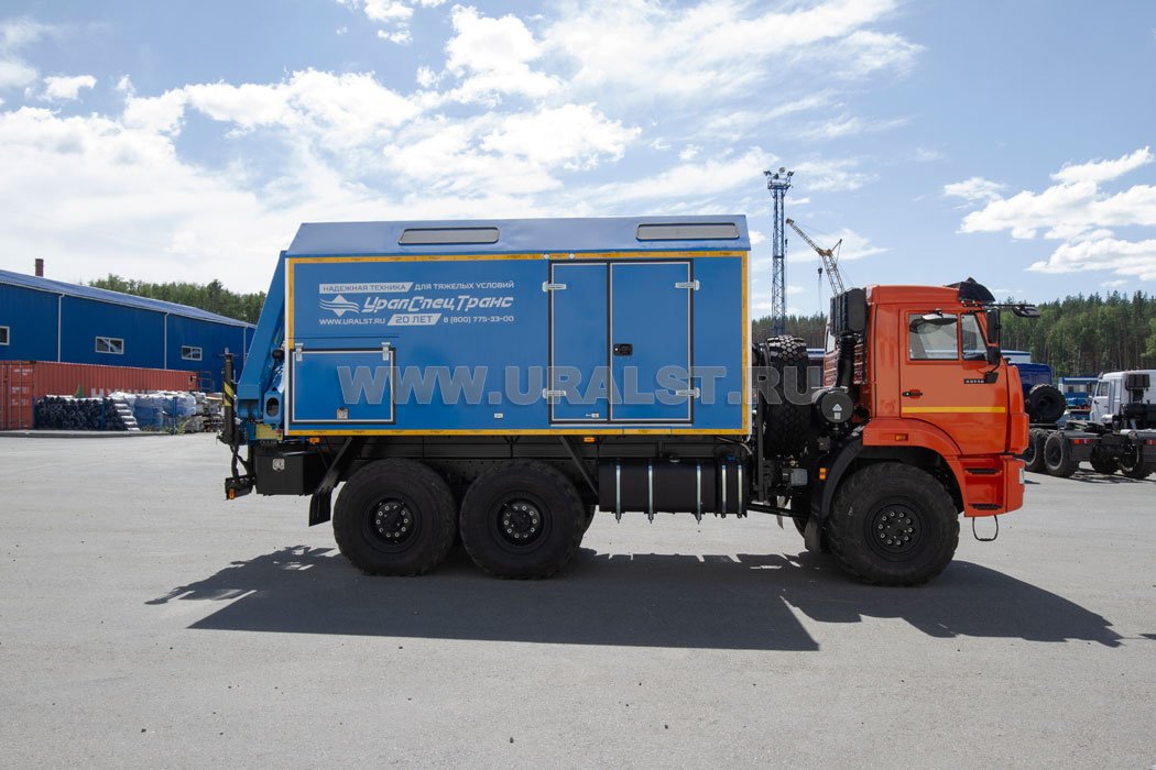 Маслостанция с КМУ ИМ-95 УСТ 54535В Камаз 43118-50