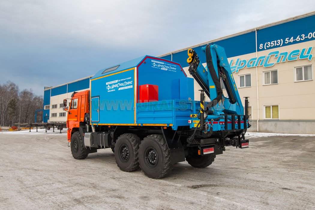 Передвижная мастерская ПАРМ с КМУ ИМ-95 УСТ 5453 Камаз 43118-50, сп.м