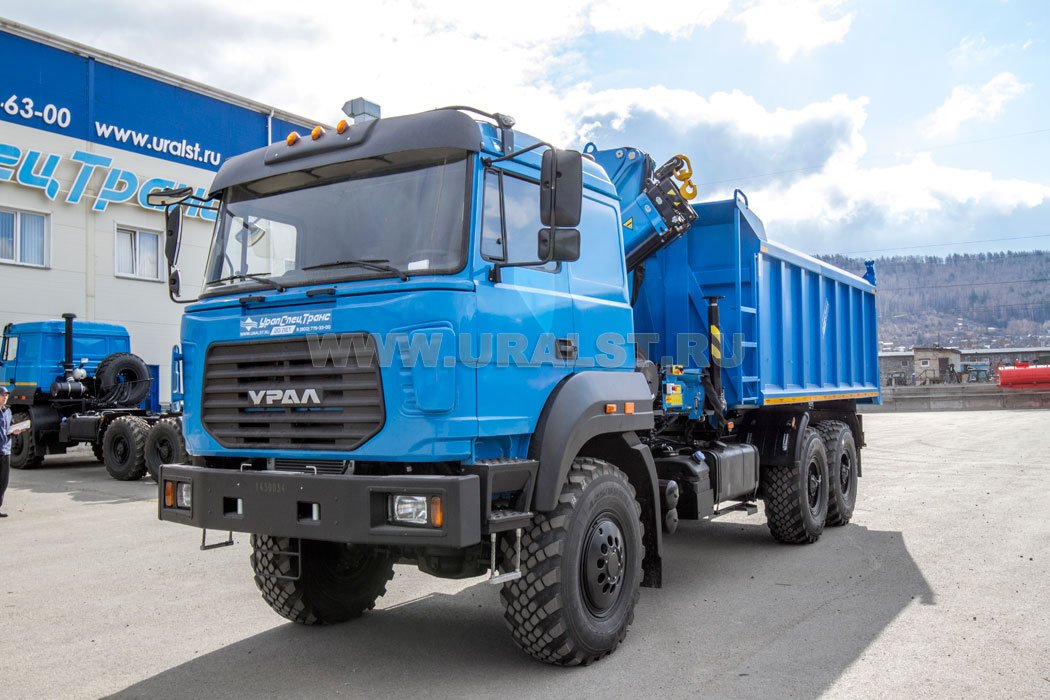 Самосвал 10-16 с КМУ ИМ-95 УСТ 5453 Урал 4320-4971-82