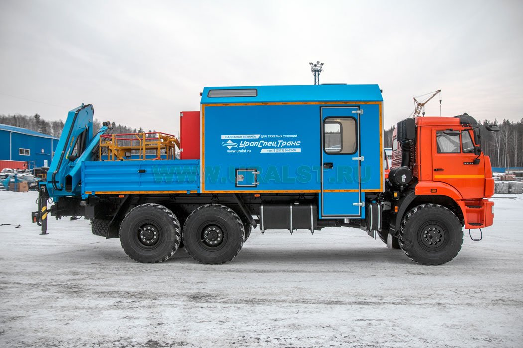 ПАРМ УСТ 54535В с КМУ ИМ-150  Камаз 43118-3027-50