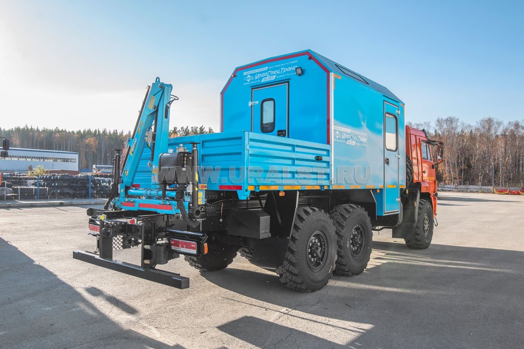 Автофургон АРОК с КМУ ИМ-20 УСТ 5453 Камаз 43118-50 сп.м