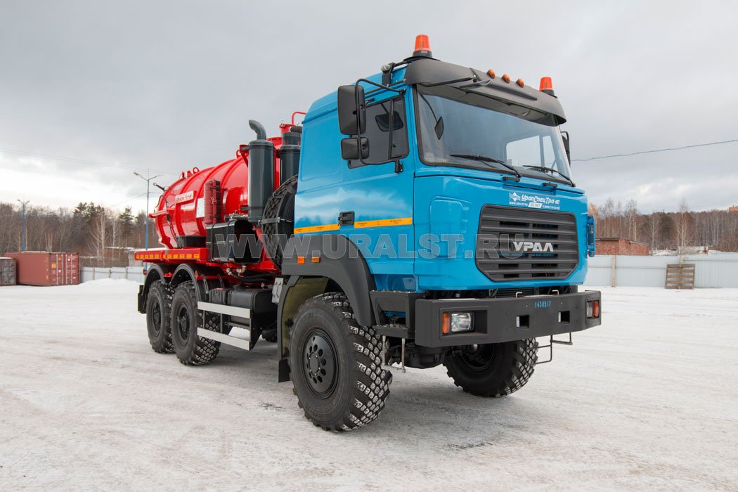 Автоцистерна вакуумная АКНС-10-ОД PVT-200 УСТ 5453 Урал 5557-80, сп.м 