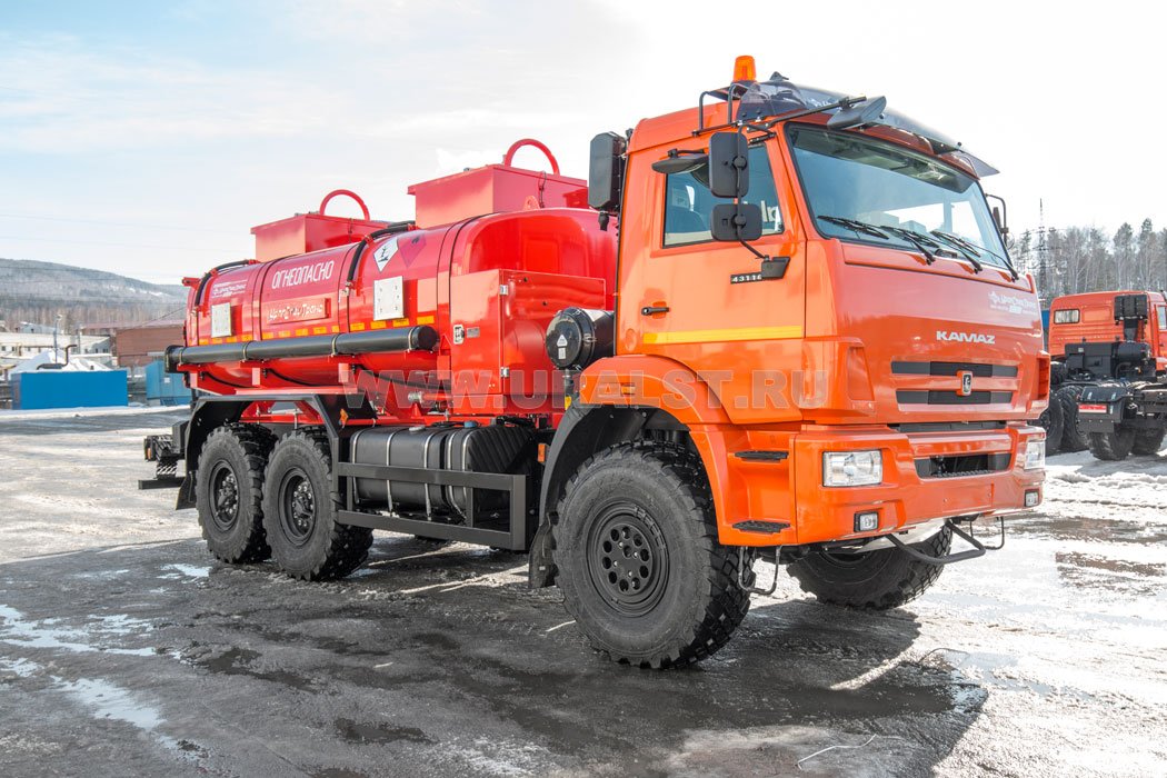 Автотопливозаправщик АТЗ-11-2 УСТ 5453 Камаз 43118-50 два УВТ-25 доработка под ДОПОГ