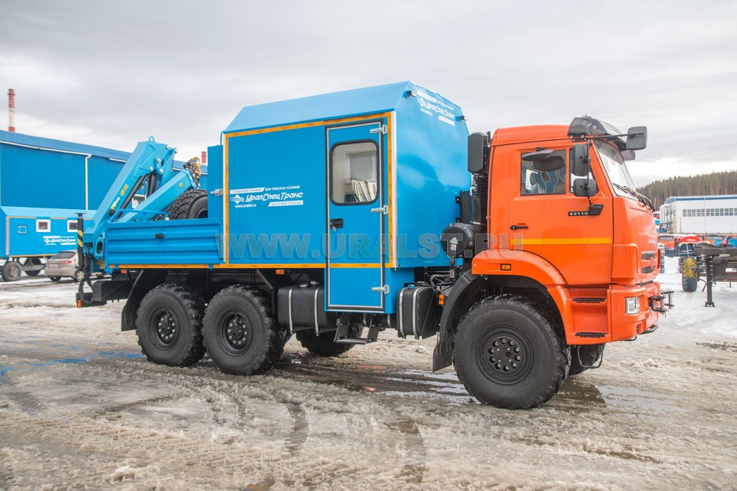 Автофургон АРОК с КМУ ИМ-95 УСТ 5453 Камаз 43118-50