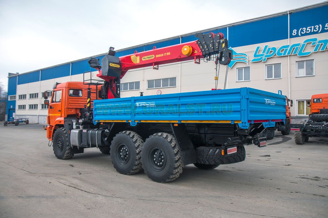  Бортовой автомобиль с КМУ ИТ-150 (тросовый) УСТ 54531J Камаз 43118-3027-50