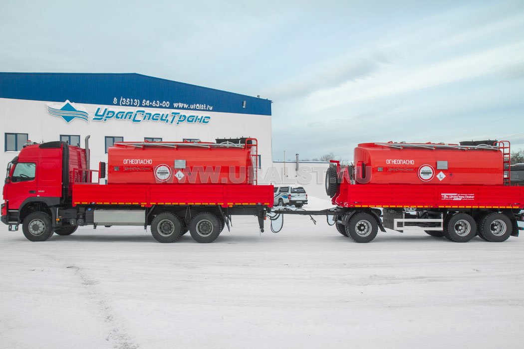 Автомобиль бортовой Контейнеровоз Volvo FM 6x6 + Контейнер-цистерна КЦ-20 УСТ 94653