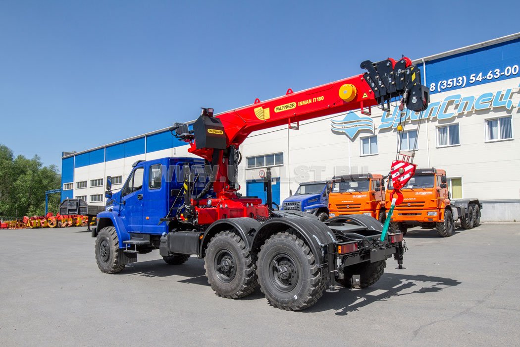 Седельный тягач с КМУ ИТ-180 (тросовый) УСТ 5453PW Урал NEXT 4320-72Е5И06