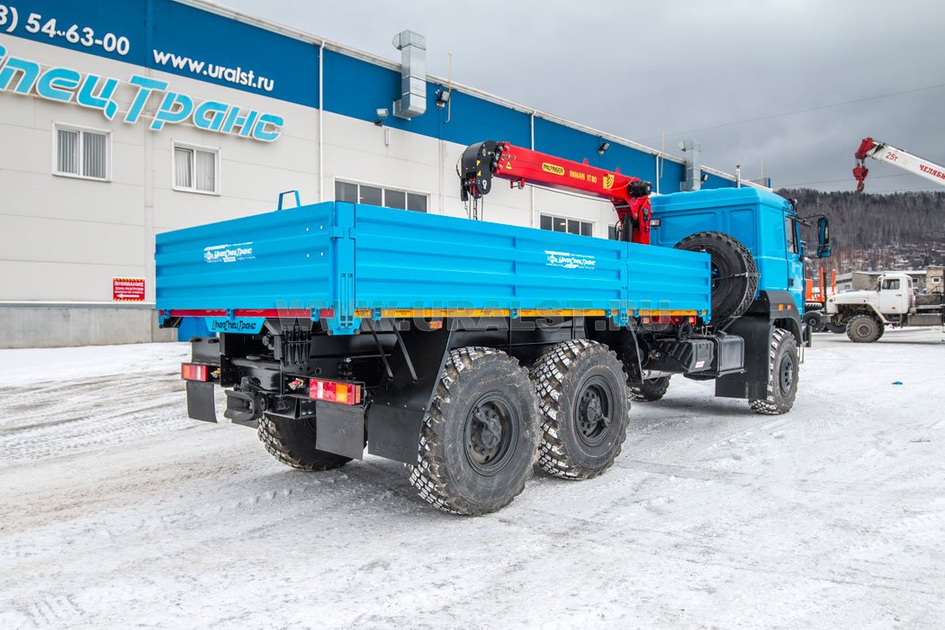 Автомобиль бортовой с КМУ ИТ-80 (тросовый) УСТ 5453PH Урал 4320-80Е5 сп.м