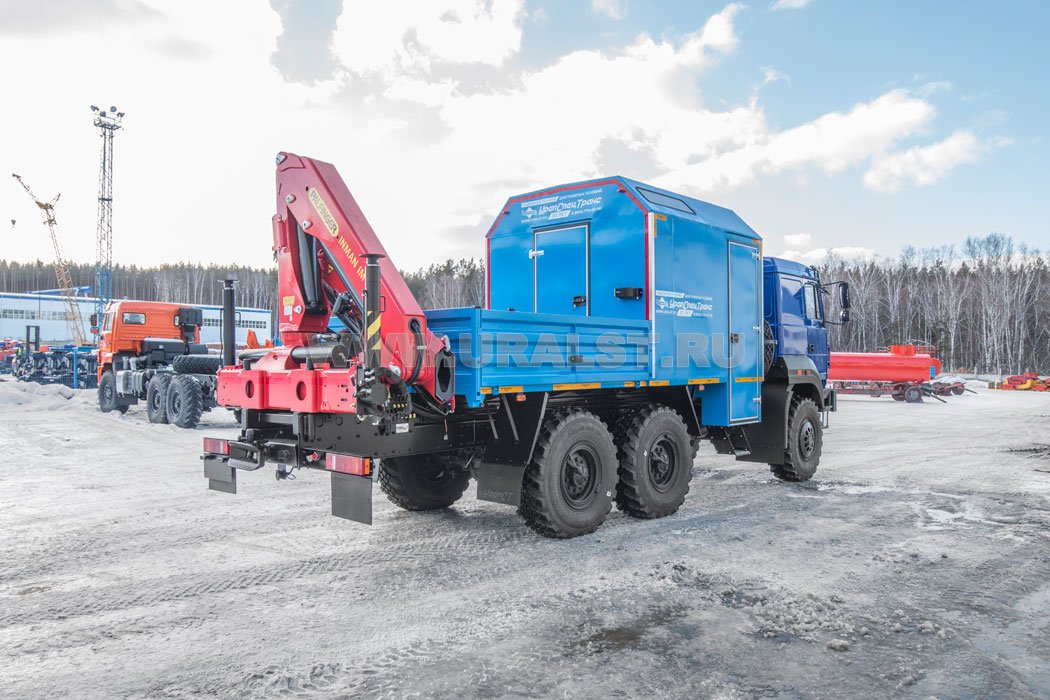 Автофургон АРОК УСТ 5453 с КМУ ИМ-150N Урал 5557-80Е5 сп.м