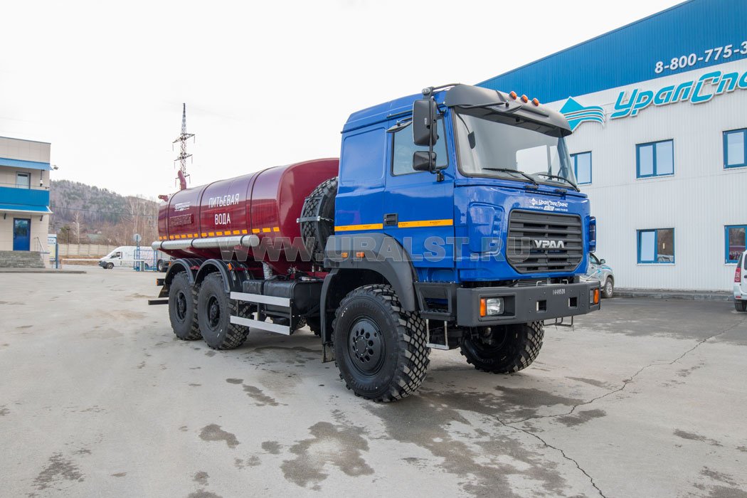 Автоцистерна АЦПТ-10НО УСТ 5453 Урал 5557-4551-82 насос, обогрев, сп. м.