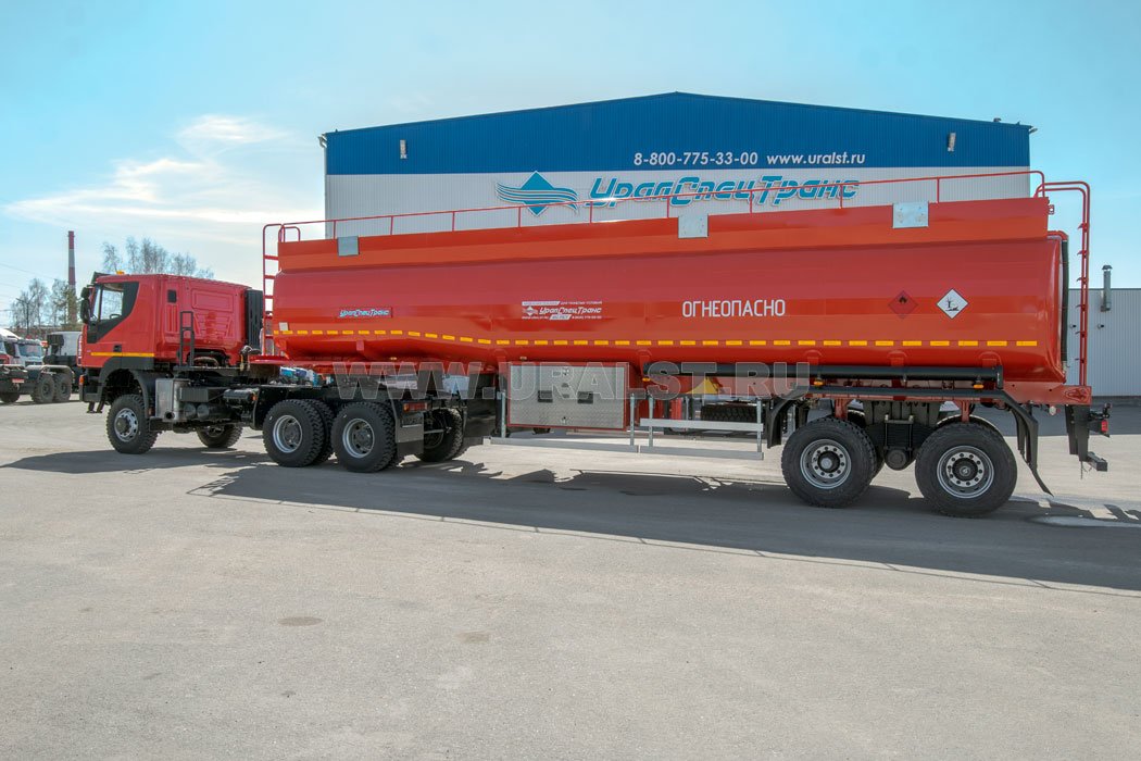 Полуприцеп цистерна ППЦ 42-24Д-4 + Тягач АМТ N.V. 632910 [шины 315-80R22.5]