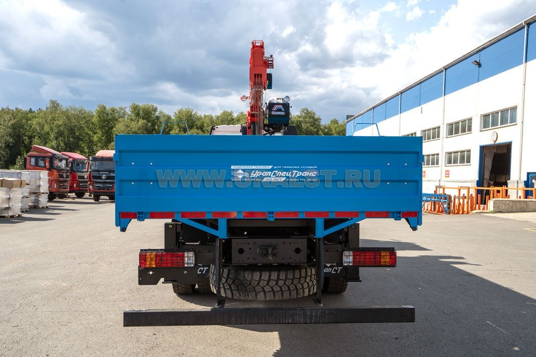 Бортовой автомобиль, УСТ 5453, с КМУ HUBEI SQ63S3 УСТ 5453 FAW 3250 (6Х6), КБ 5200