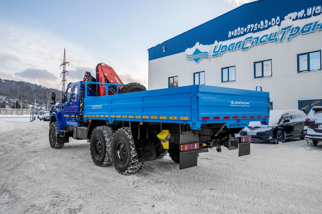 Бортовой с КМУ ИМ-150N УСТ 5453 Урал NEXT 4320-72, сдвоенная кабина