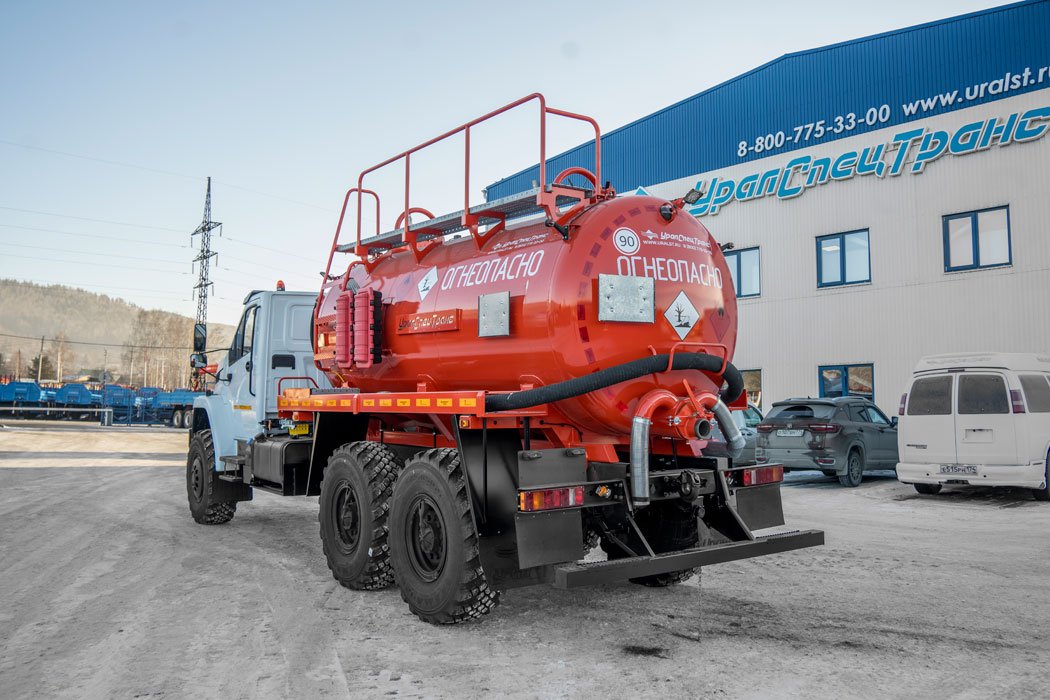  Автоцистерна вакуумная нефтепромысловая (АКН) АКН-10 КО УСТ 5453 Урал NEXT 4320-6951-72, доработка под ДОПОГ