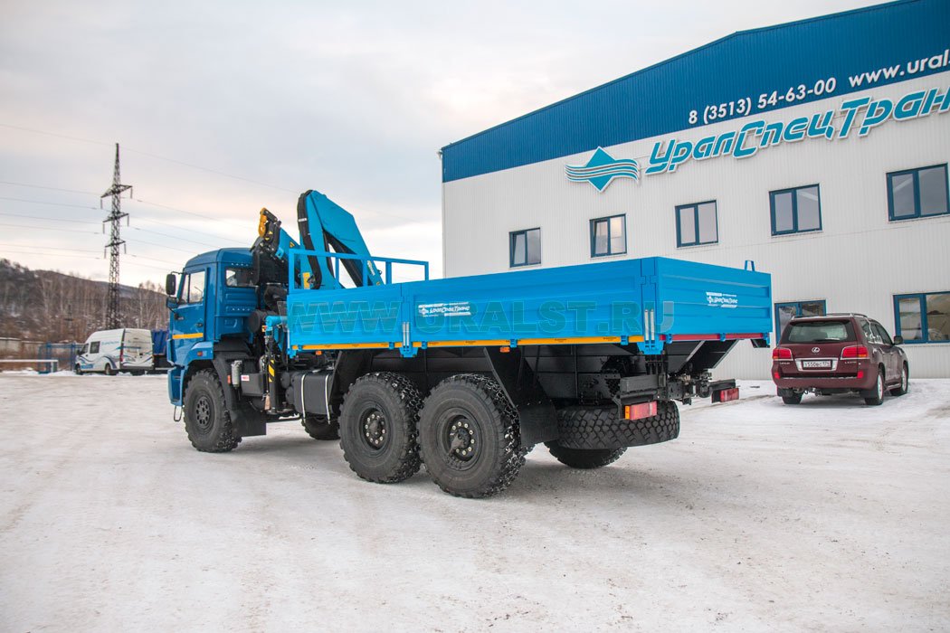 Бортовой автомобиль с КМУ ИМ-150 УСТ 5453 Камаз 43118