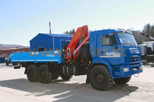 Бортовой автомобиль Камаз 43118 (CUMMINS) с краном-манипулятором Palfinger PK-23500А