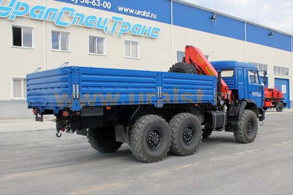 Бортовой автомобиль Камаз с крано-манипулятором Palfinger PK-12000