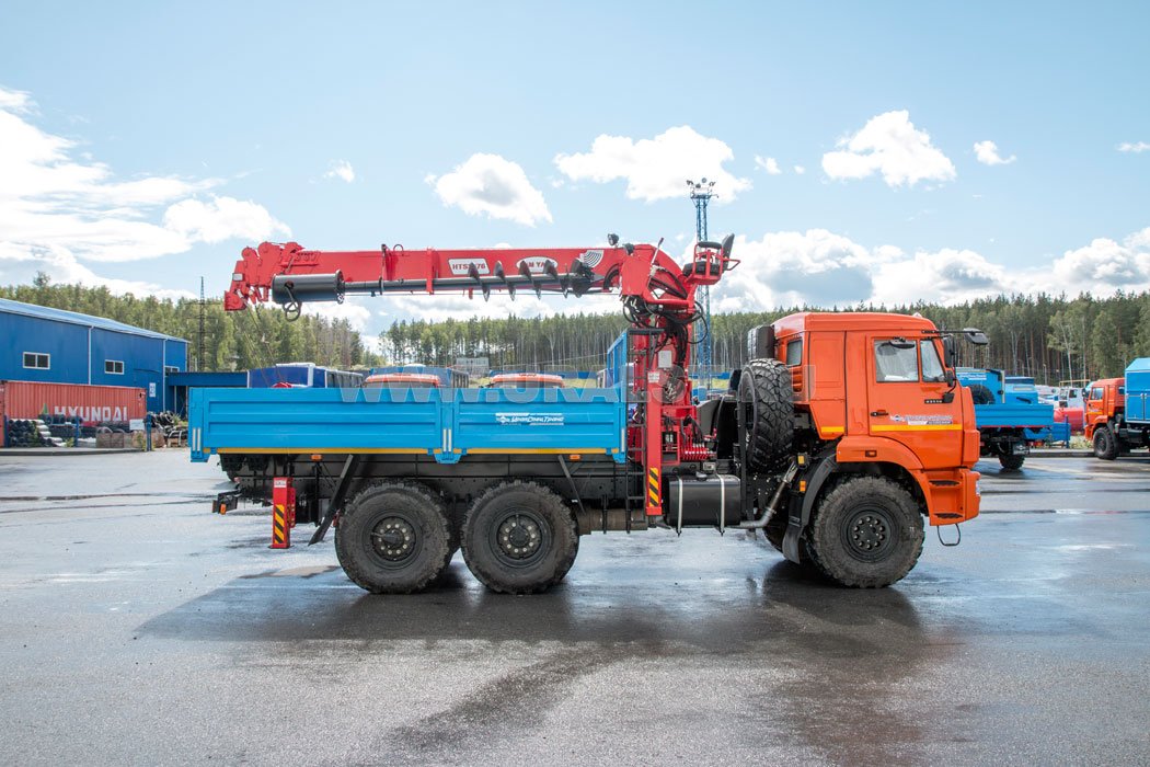 Бортовой с КМУ TAURUS 055А УСТ 5453 Камаз 43118 сп.м